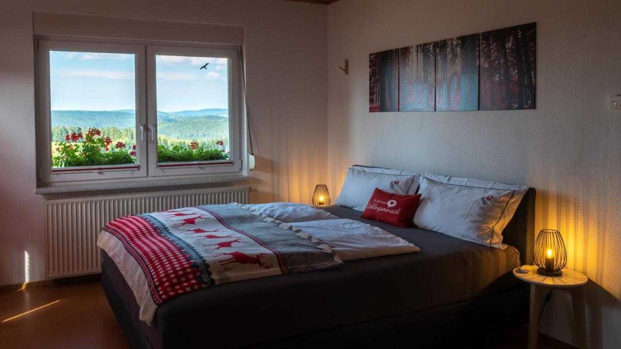 Ferienwohnung Fuchsbau Im Eg Des Ferienhauses Falkenhoehe Oberweißbach Esterno foto